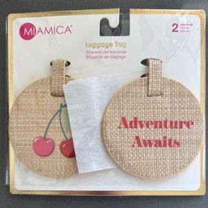 Miamica Tan Luggage Tag Set